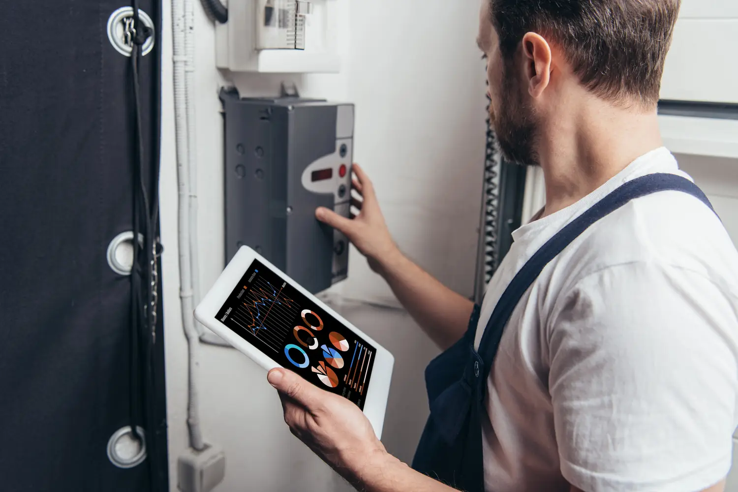 Suivi de la consommation d'énergie sur tablette lors d'une intervention dans le 92
